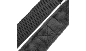 Soft Padded Reflective Dog Harness No Pull Black soft padded reflective dog harness with no-pull design, enhanced visibility with adjustable straps, comfortable fit.