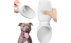 Collapsible Dog Water Bottle 550ml - Food Grade Silicone Pet Water Travel Bowl Collapsible Dog Water Bottle 550ml - Food Grade Silicone Pet Water Travel Bowl