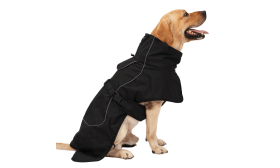 Reflective Waterproof Dog Coat with Warm Fleece Lining