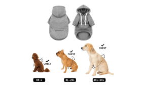 Drawstring Dog Hoodie Jumper with Zip Pocket