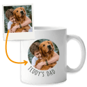 Personalised Dog Mug with Round Shaped Photo - Custom Gift for Dog Owners