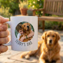 Personalised Dog Mug with Round Shaped Photo - Custom Gift for Dog Owners
